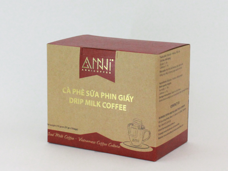 Cà phê sữa phin giấy tiện dụng Anni Coffee